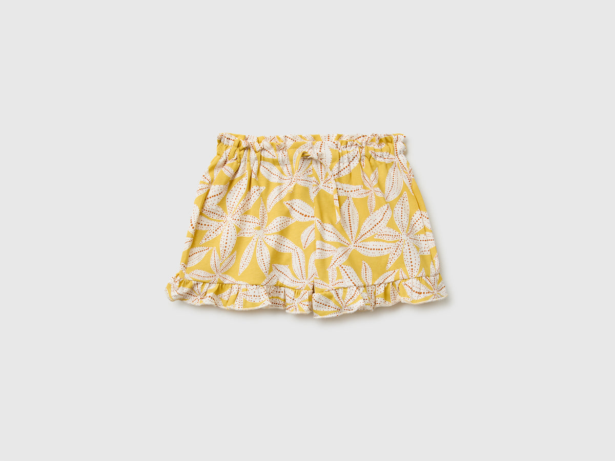 Printed shorts with ruffles - ucb_image_FS