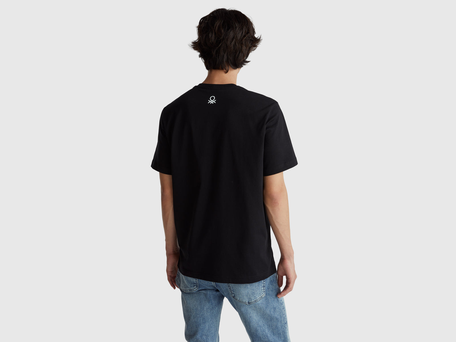 T-shirt relaxed fit com estampa à frente e atrás - ucb_image_B