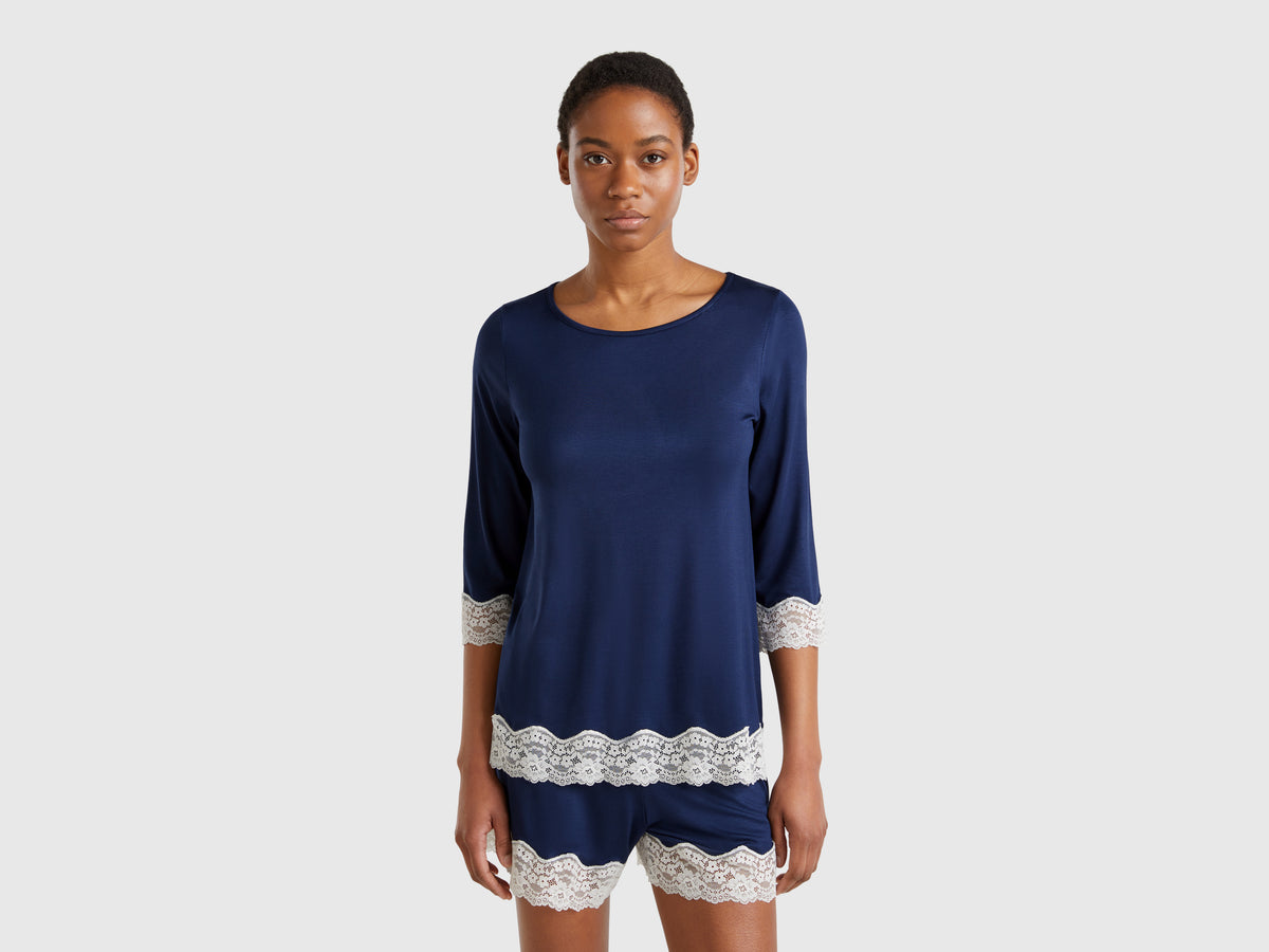 Camisola fluida com detalhes em renda - ucb_image_F