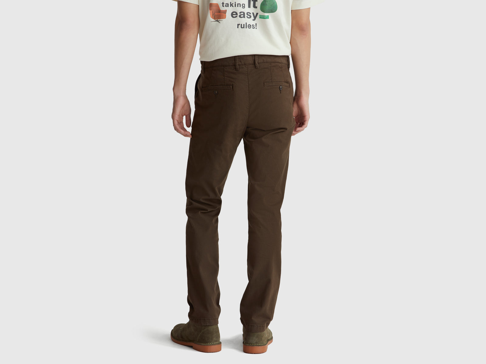 Chinos slim fit castanho escuro - ucb_image_B