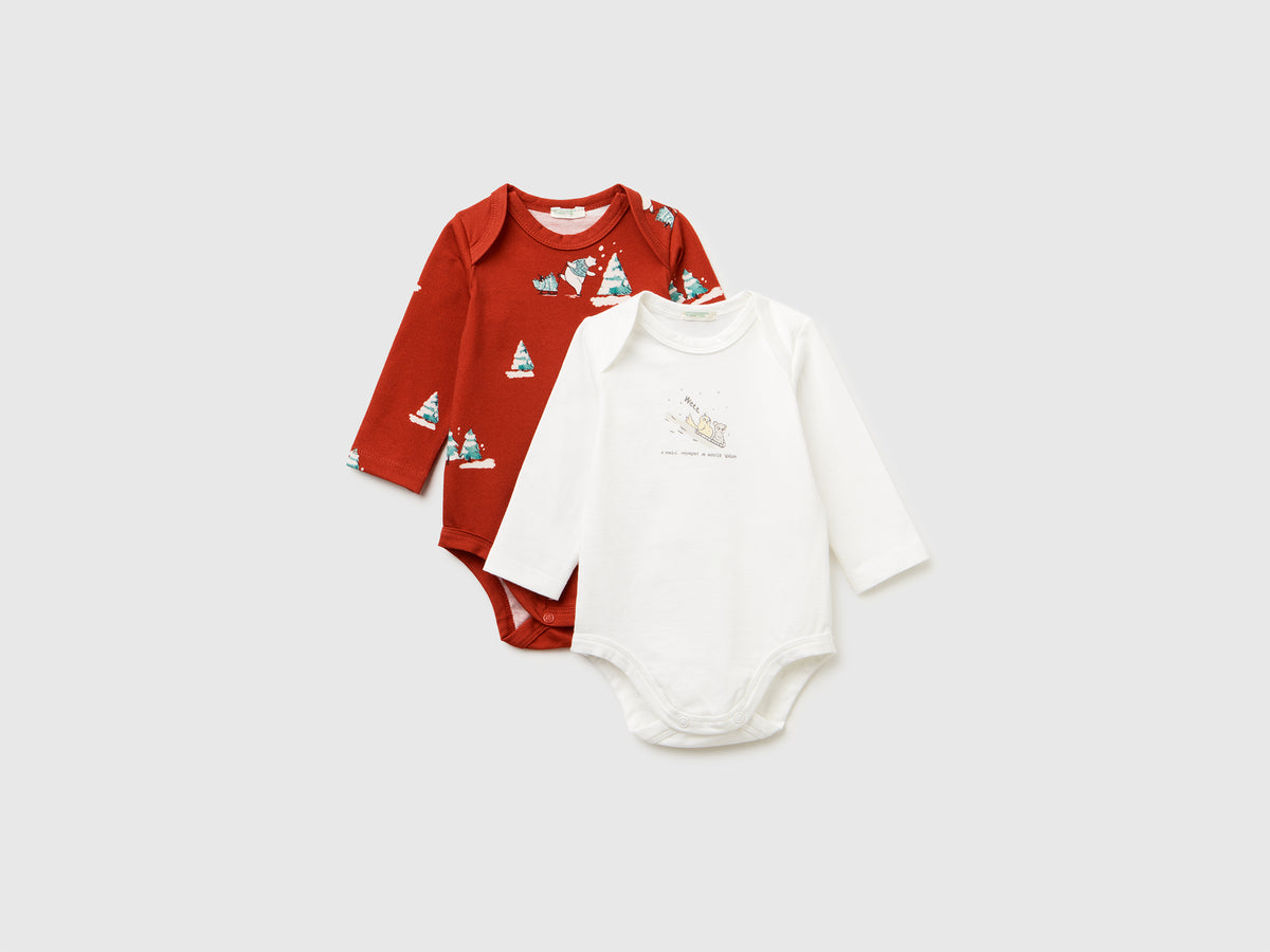 Dois bodies de manga comprida em algodão stretch - ucb_image_FS