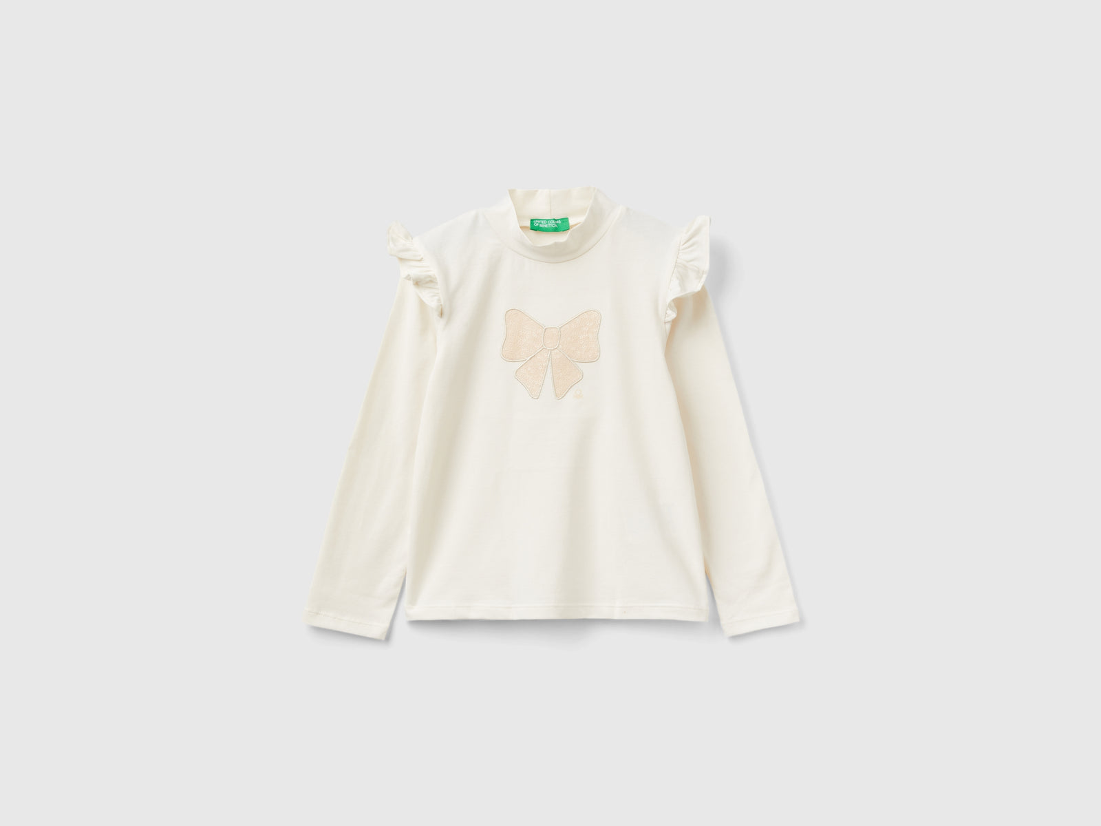 T-shirt de gola alta com folhos - ucb_image_FS