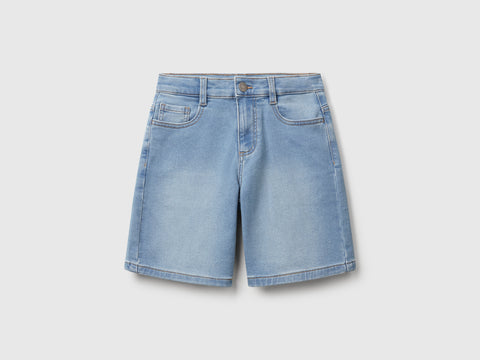 Straight Bermuda shorts in stretch denim - ucb_image_FS