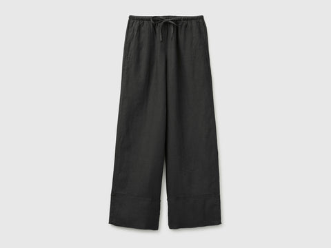 100% linen cuffed trousers - ucb_image_FS