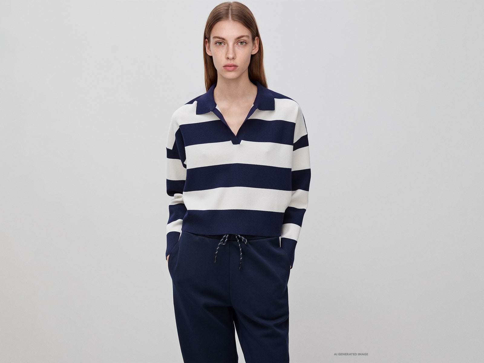 Camisola polo às riscas - ucb_image_F