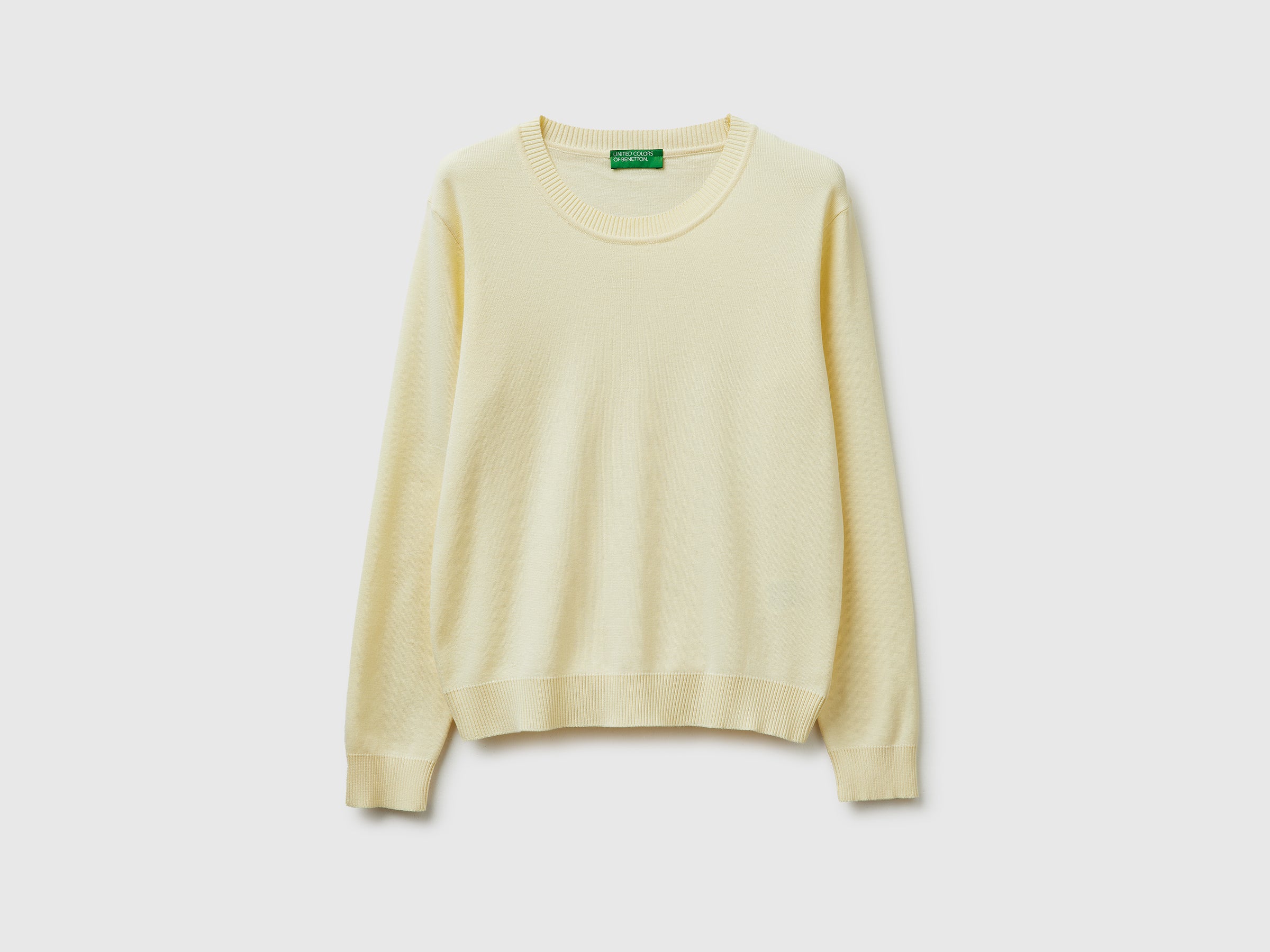 Camisola amarelo claro em algodão tricot - ucb_image_FS