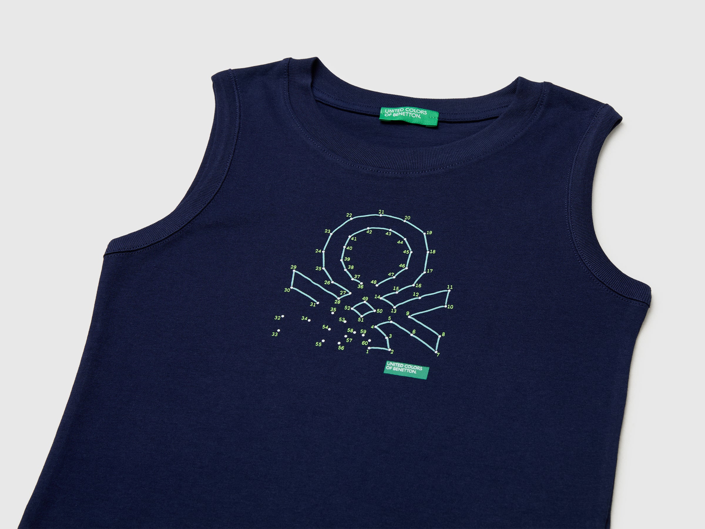 Organic cotton tank top with logo print - ucb_image_DS1