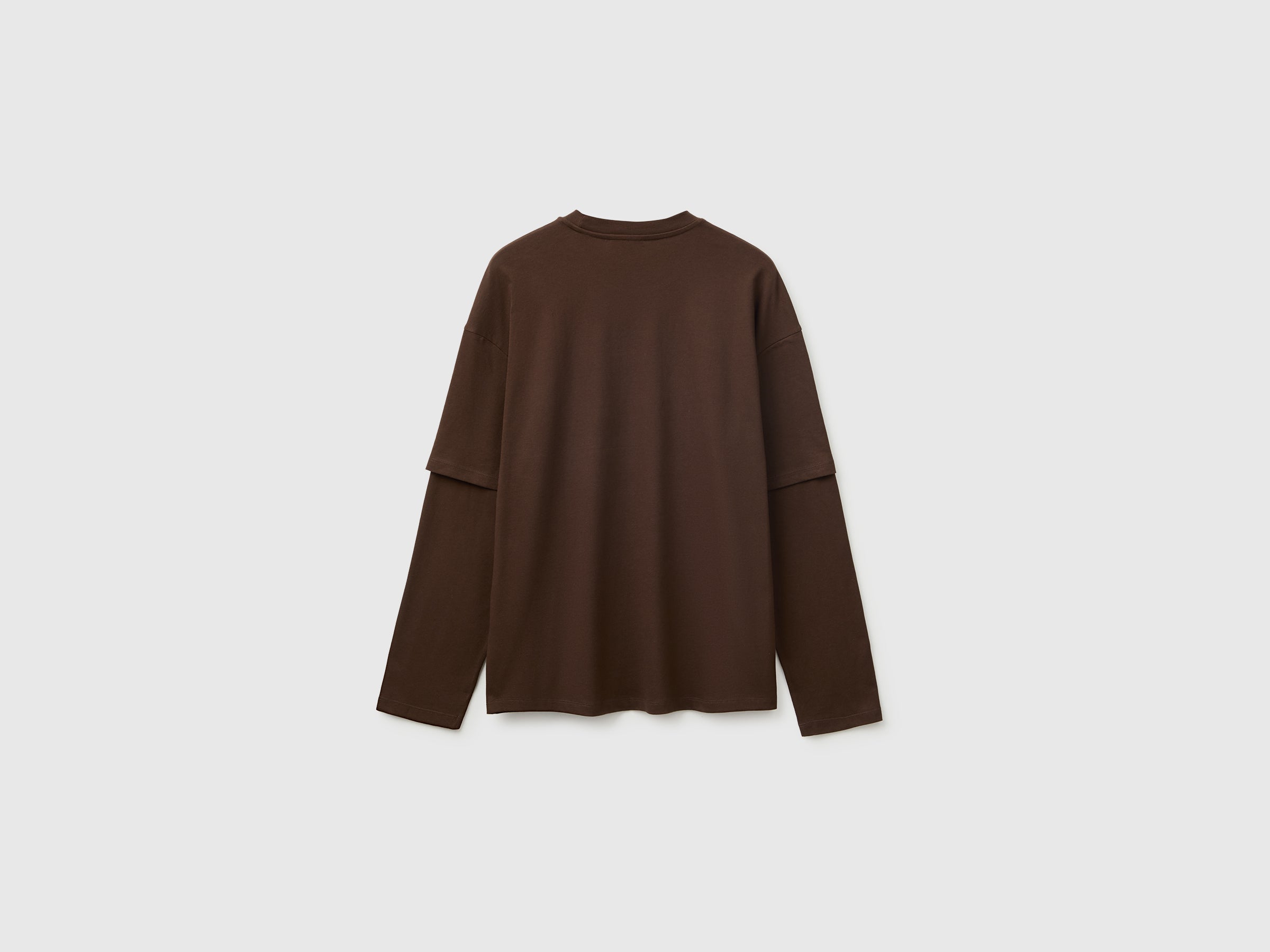Double-sleeved T-shirt in 100% cotton