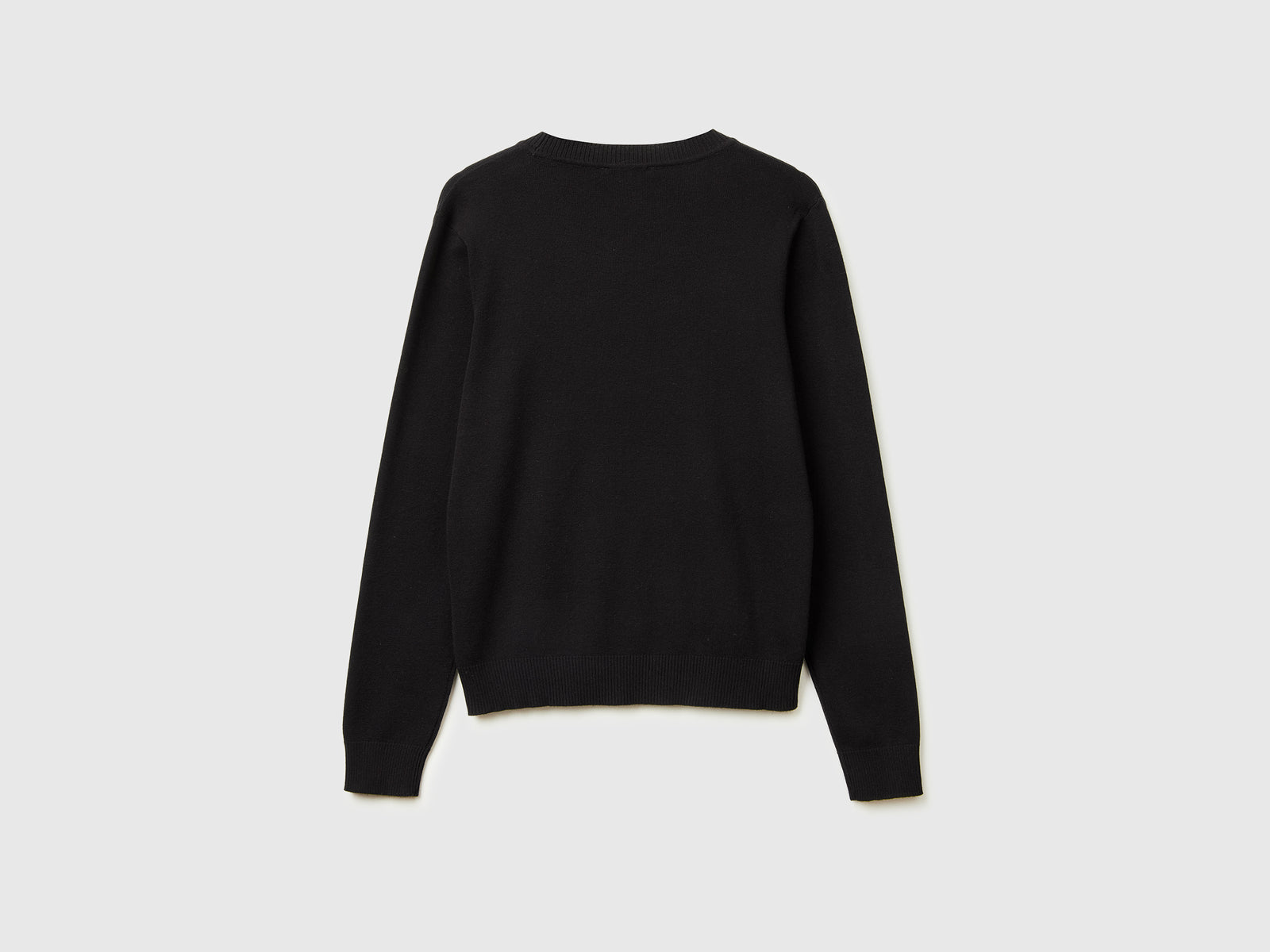 Black sweater in tricot cotton - ucb_image_BS