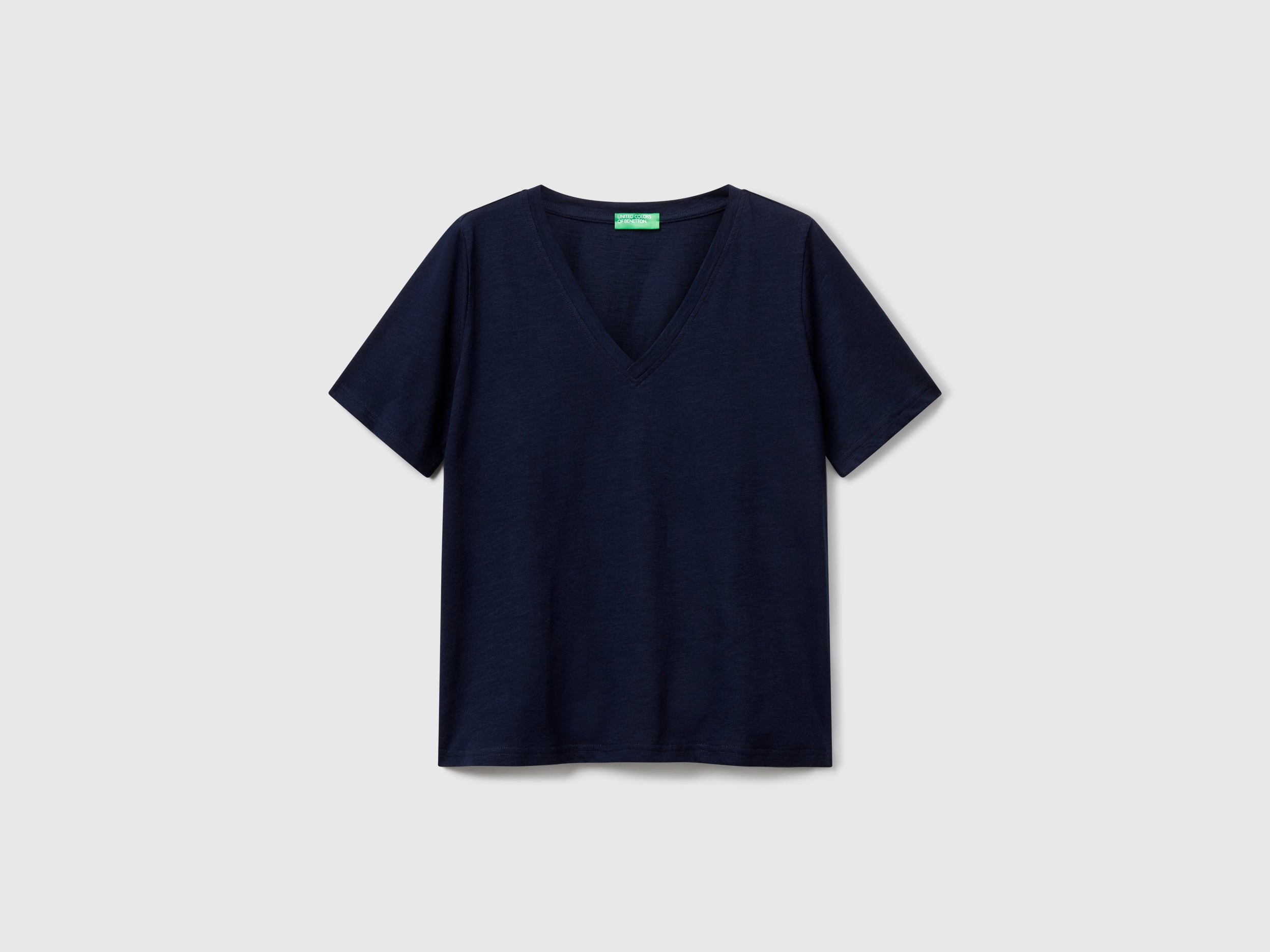 T-shirt decote em V em algodão flamé - ucb_image_FS