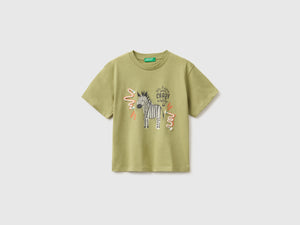 Camiseta con estampado de cebra