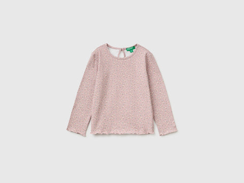 T-shirt às flores em algodão stretch - ucb_image_FS