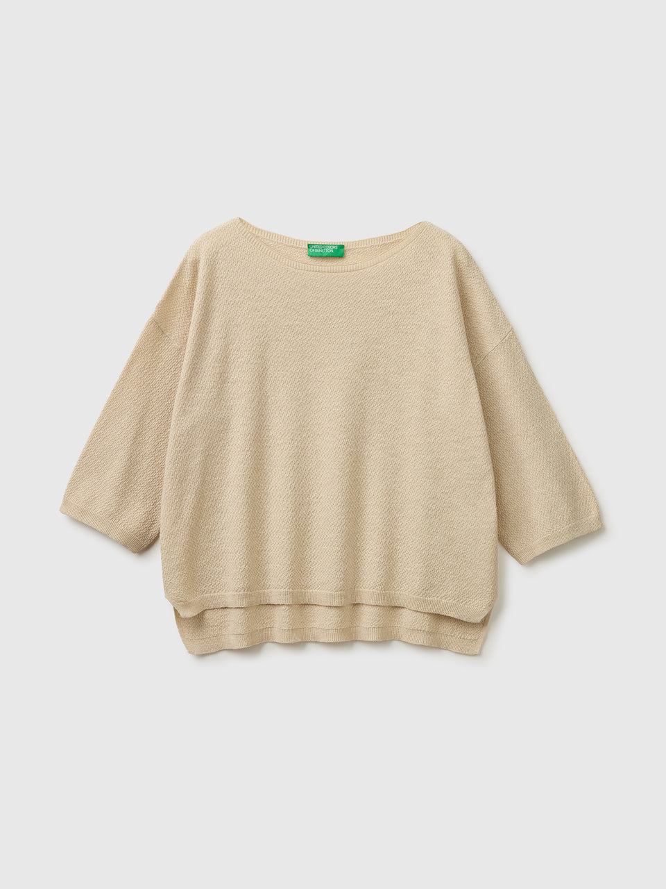 Boxy fit linen blend sweater - ucb_image_FS