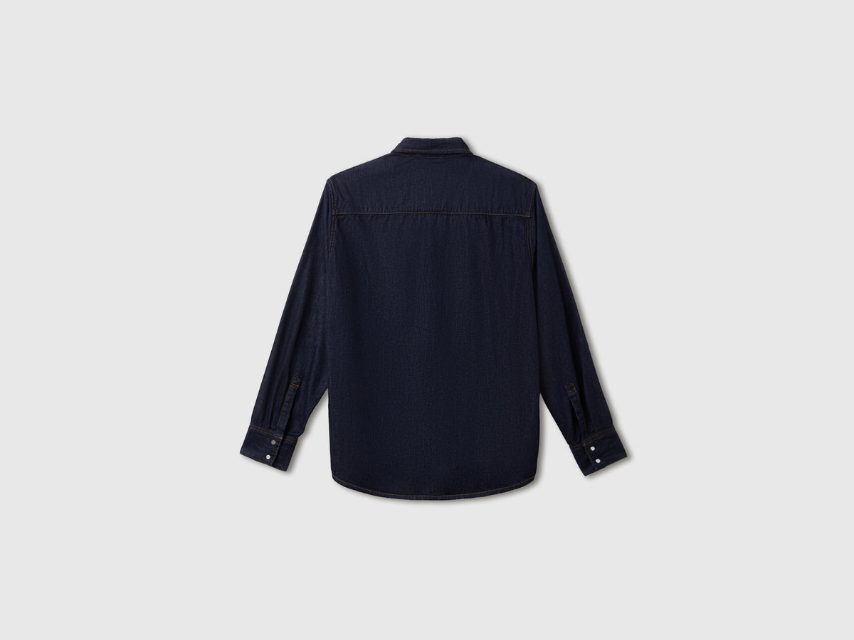 Camisa western de jeans escuro - ucb_image_BS