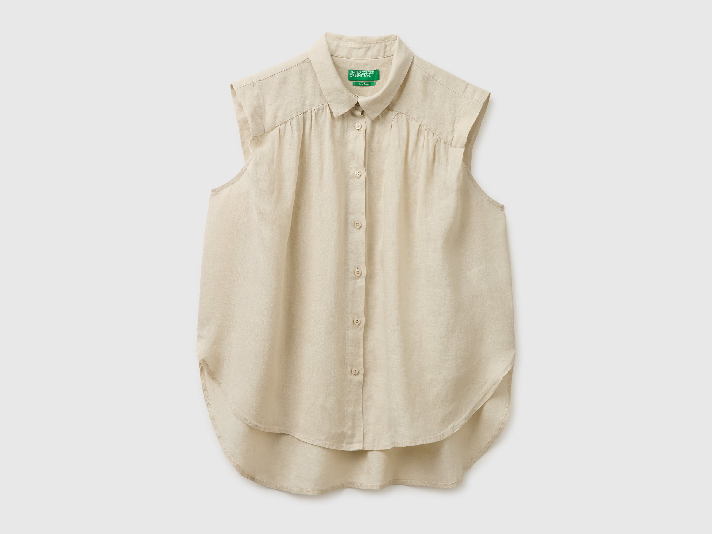 100% linen sleeveless blouse - ucb_image_FS