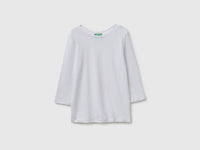 Boat-neck T-shirt in pure linen - ucb_image_FS