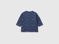 T-shirt com estampa de dinossauros em algodão stretch  - ucb_image_BS