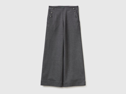 High-waisted trousers with buttons - ucb_image_FS