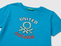Organic cotton T-shirt with logo print - ucb_image_DS1