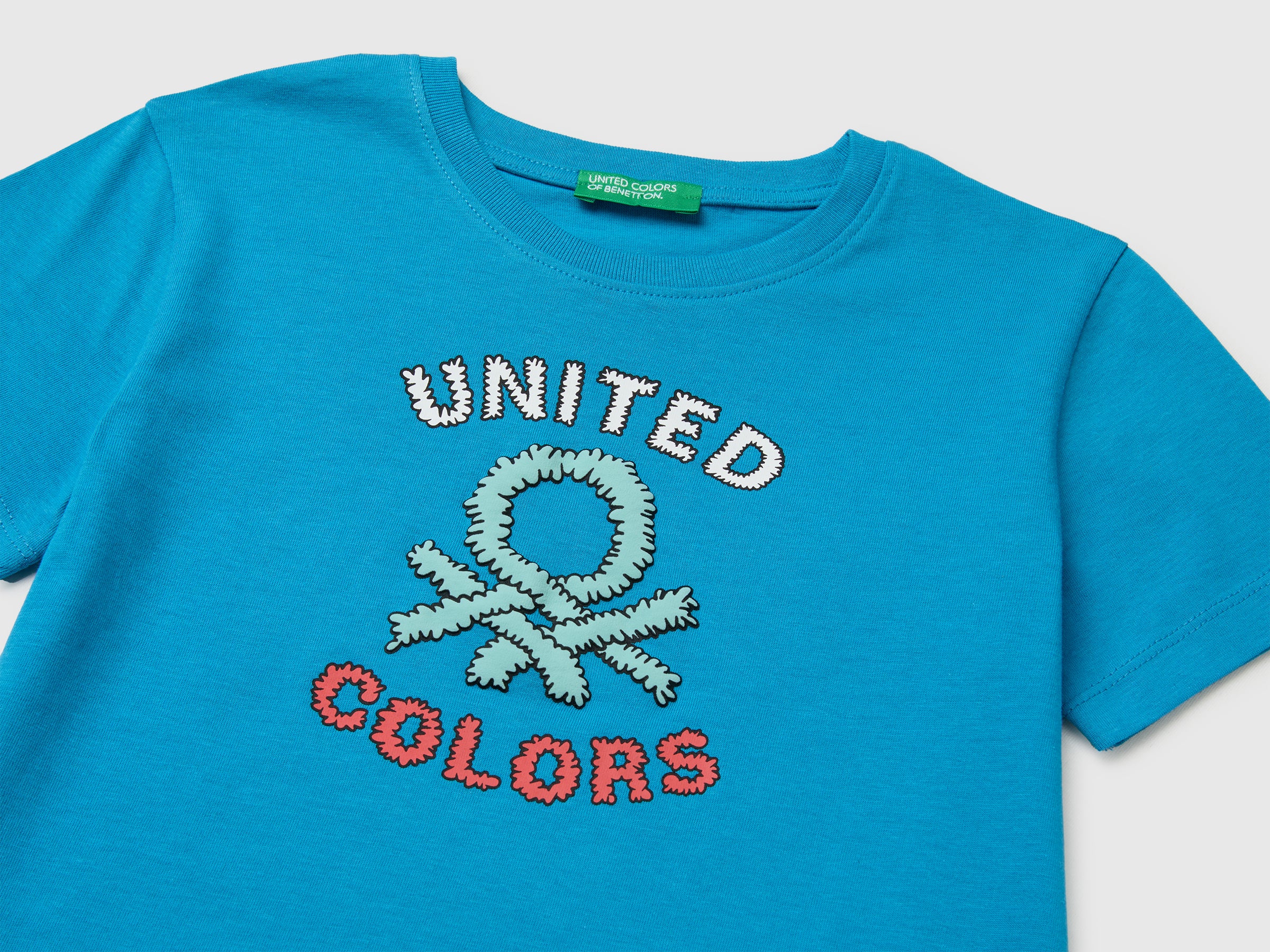 Organic cotton T-shirt with logo print - ucb_image_DS1