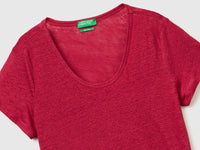 Round-neck T-shirt in pure linen - ucb_image_DS1