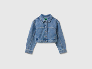 Chaqueta corta vaquera bordada