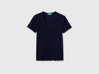 Ribbed V-neck T-shirt - ucb_image_FS