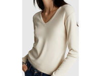 Camisola com decote em V em algodão puro - ucb_image_FY