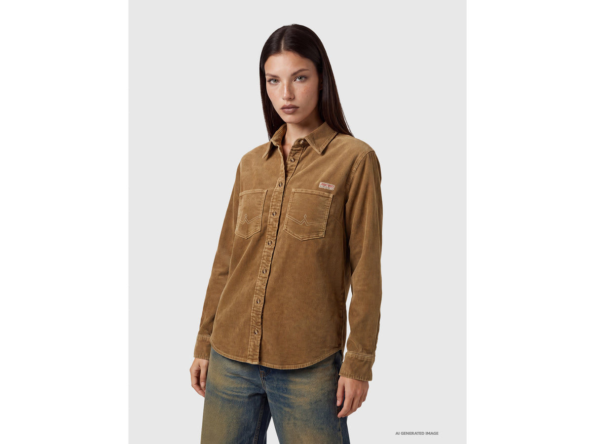 Camisa de veludo canelado lavagem vintage - ucb_image_FY