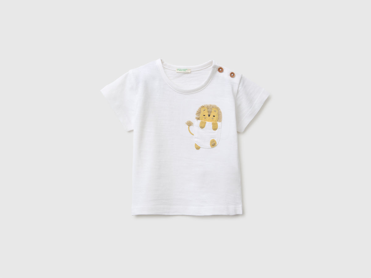 T-shirt with pocket and little animal - ucb_image_FS