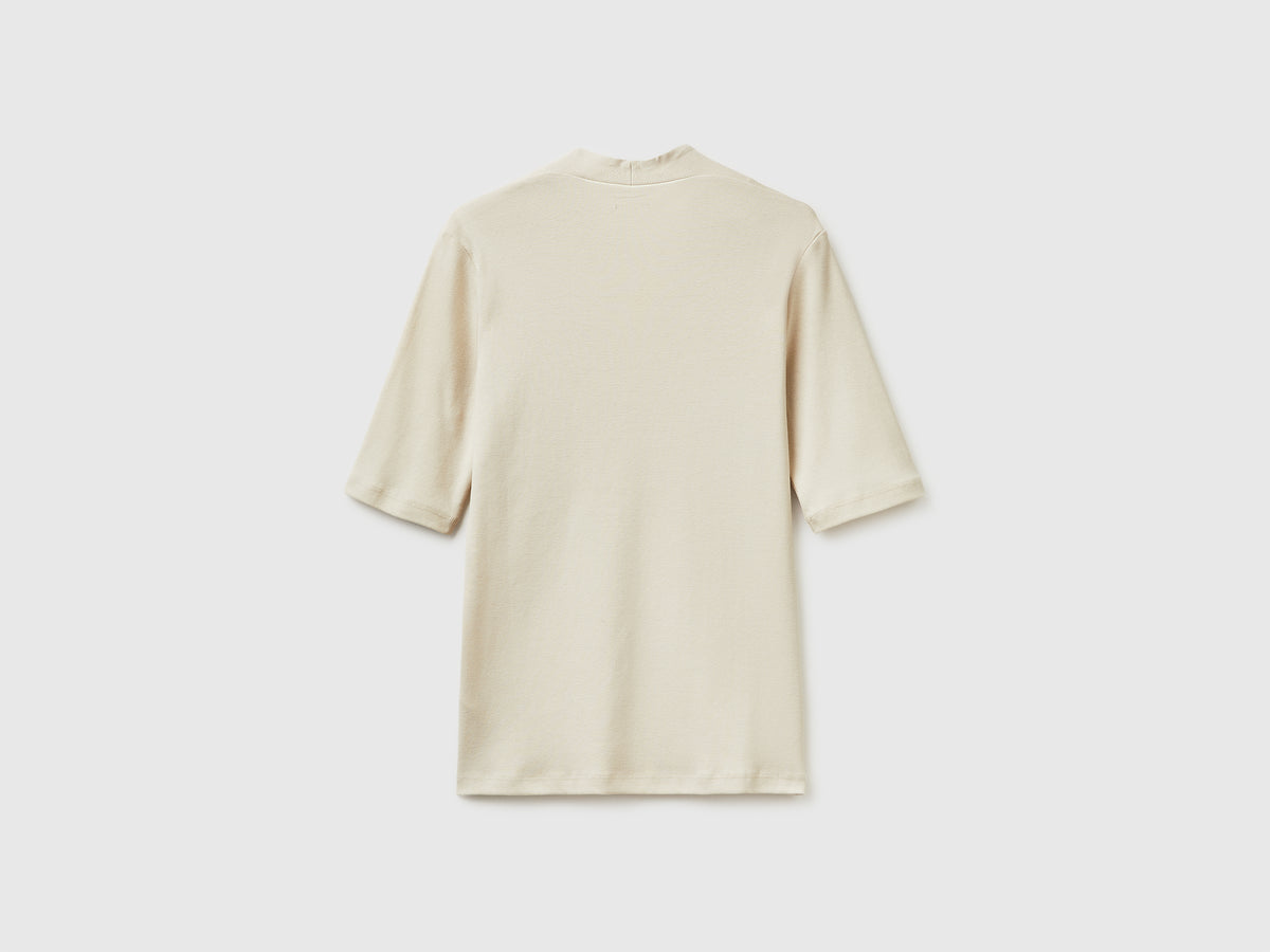 T-shirt slim fit em algodão de fibra longa - ucb_image_BS