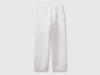 Trousers in pure linen with elastic - ucb_image_BS
