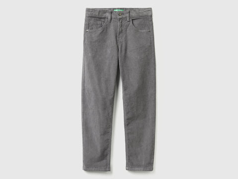 Calças slim fit em veludo stretch - ucb_image_FS