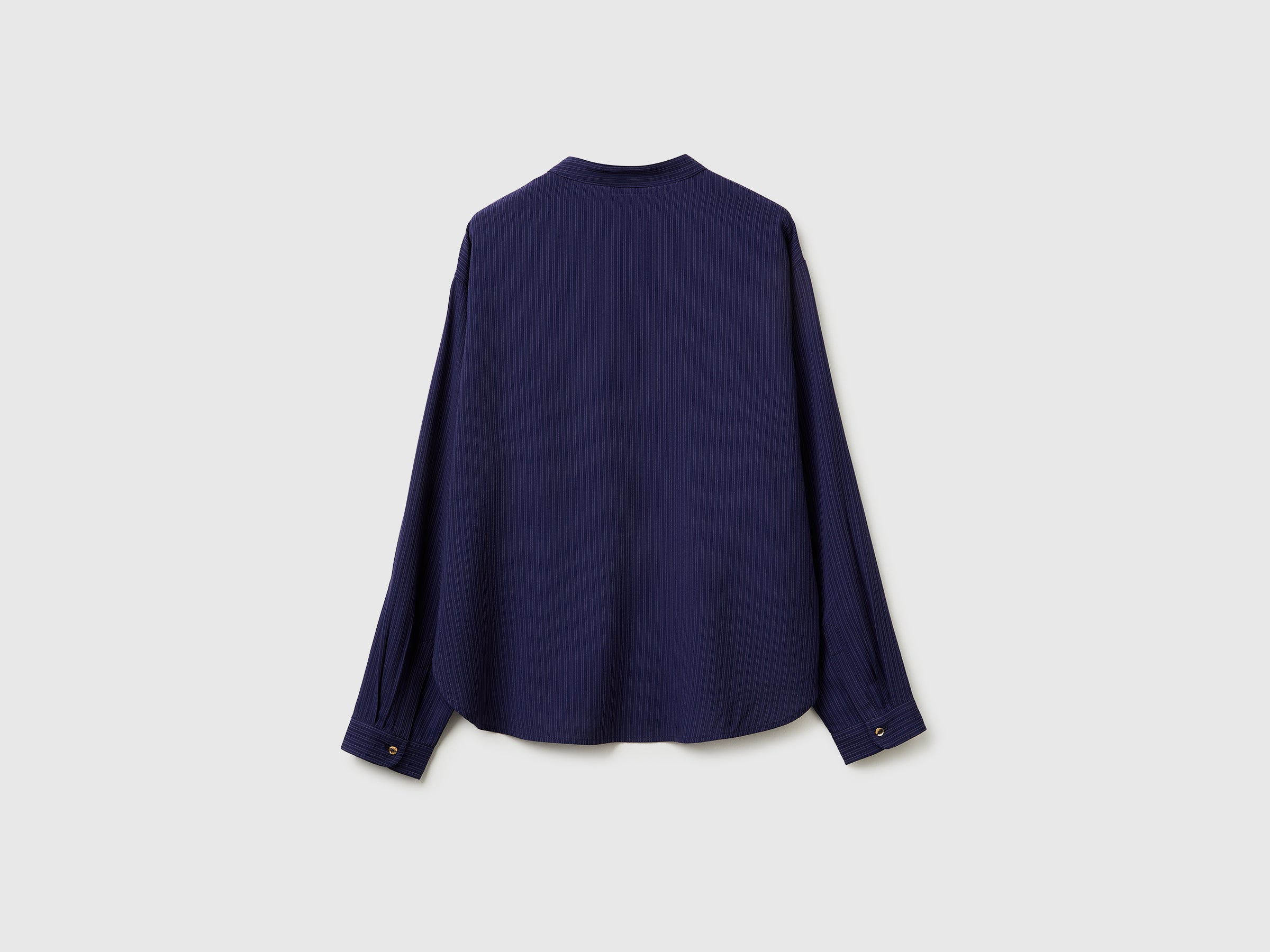 Striped blouse with mandarin collar - ucb_image_BS