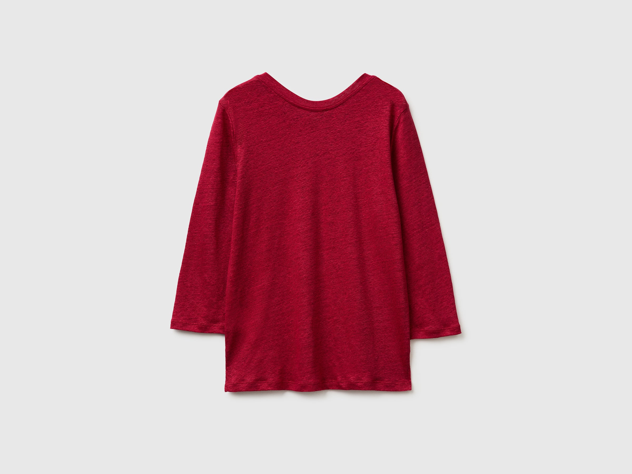 Boat-neck T-shirt in pure linen - ucb_image_BS