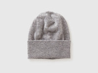 Gorro cinza mélange em pura lã Merino - ucb_image_FS