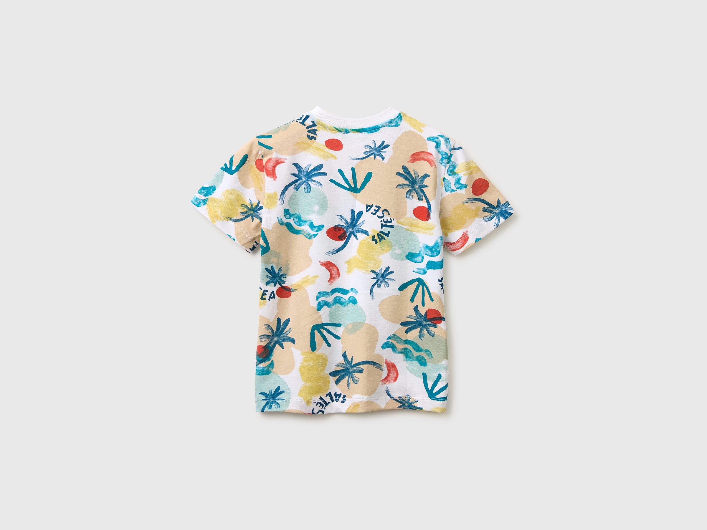 T-shirt com estampado tropical - ucb_image_BS