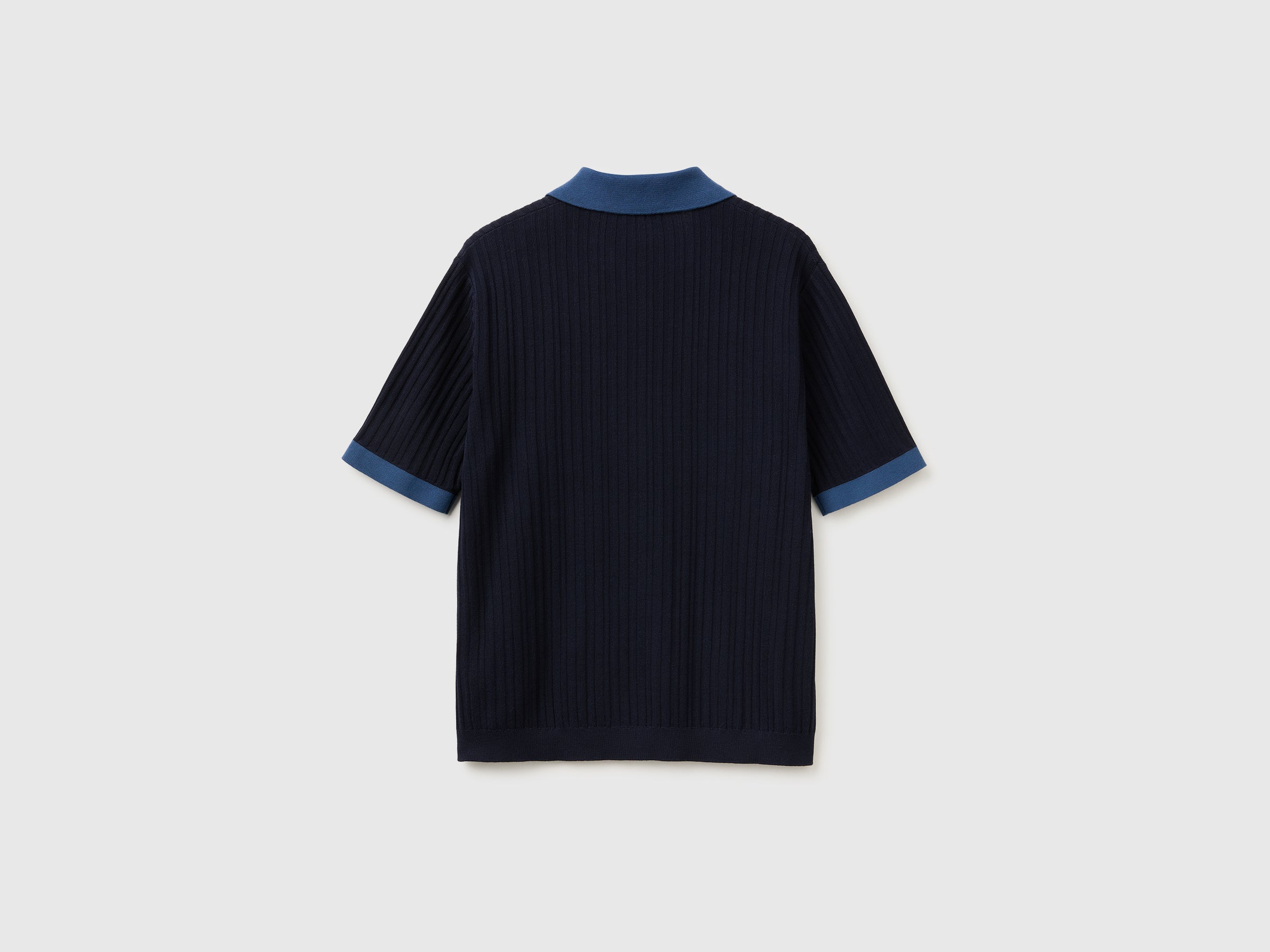 Ribbed knit polo shirt - ucb_image_BS