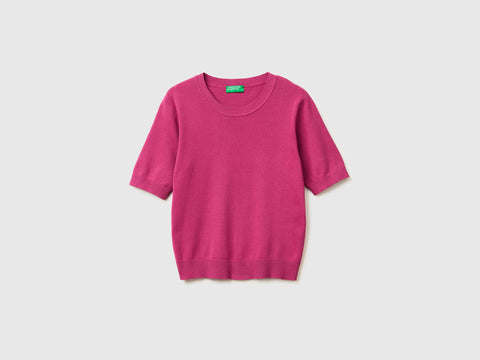 Plum sweater with short sleeves - ucb_image_FS