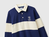 Polo azul-escuro Benetton Rugby 100% algodão - ucb_image_FY