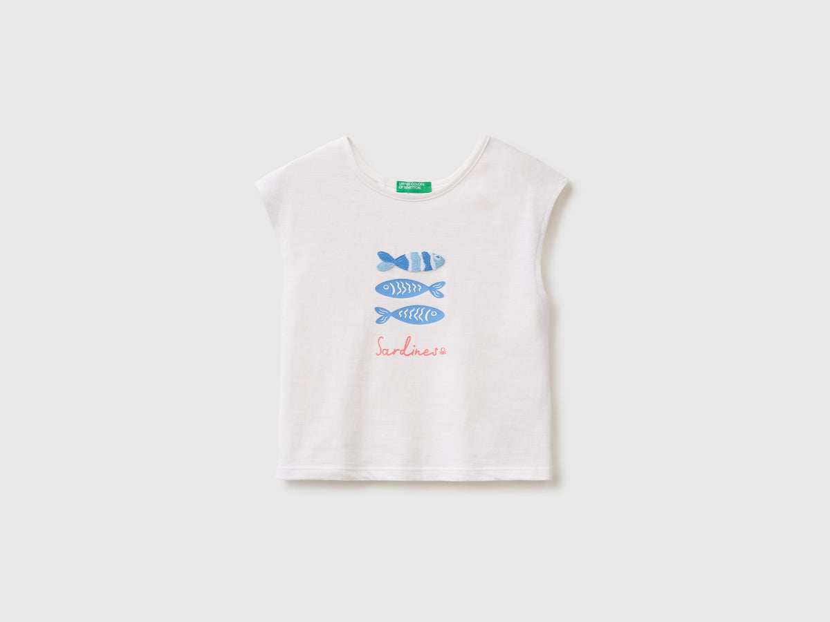 T-shirt with print and applications - ucb_image_FS