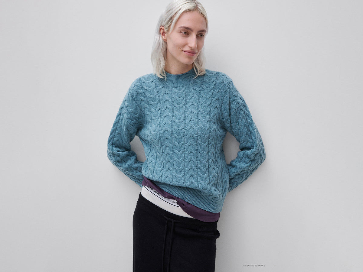 Camisola de gola alta com tranças - ucb_image_F