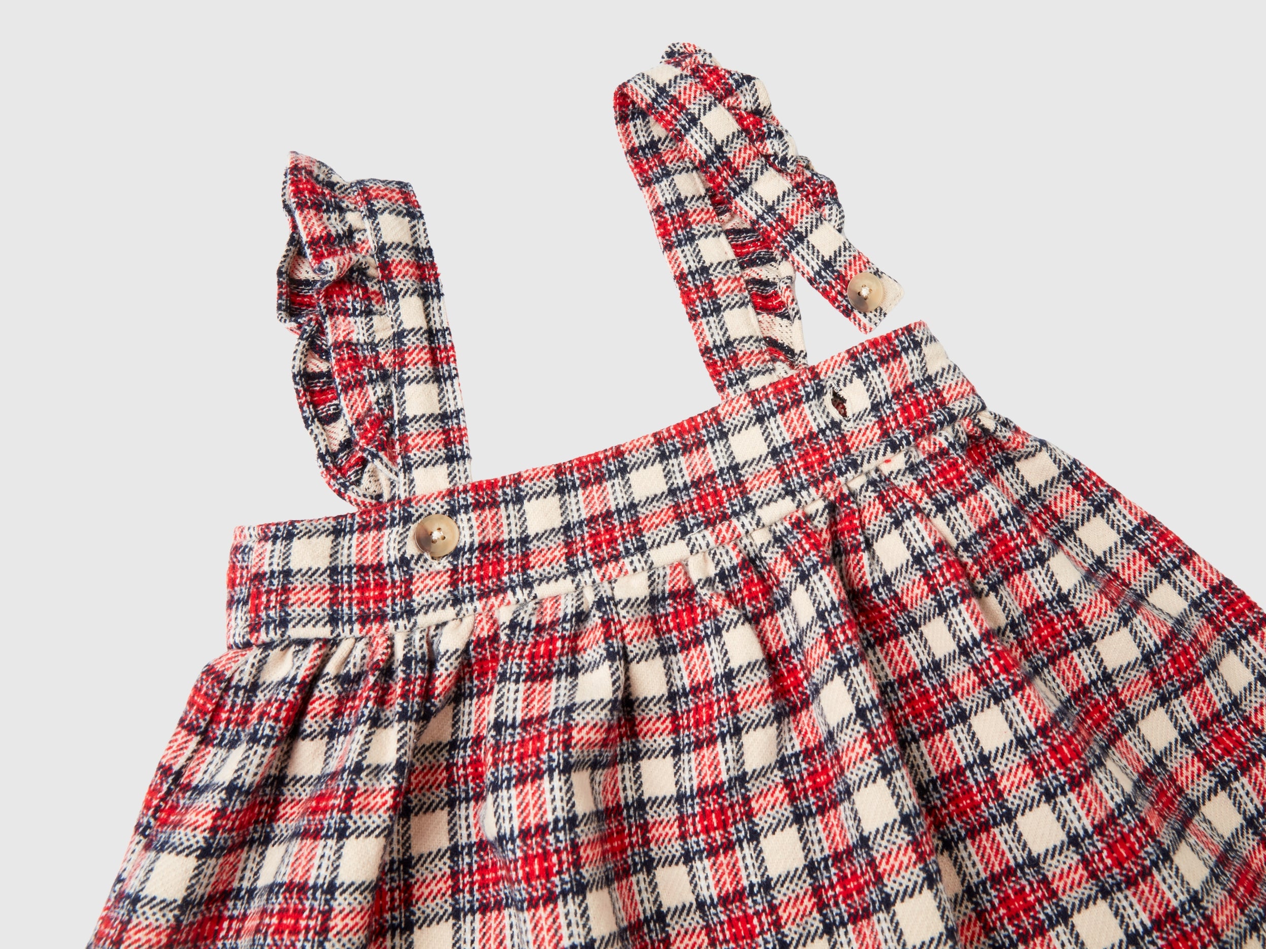 Vestido aos quadrados com folhos - ucb_image_DS1