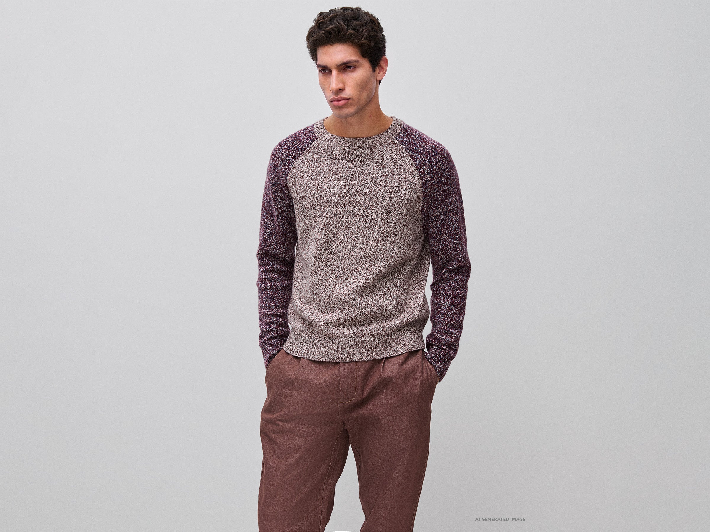 Camisola color block em mistura de lã - ucb_image_F