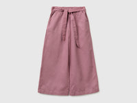 Linen blend trousers with sash - ucb_image_FS