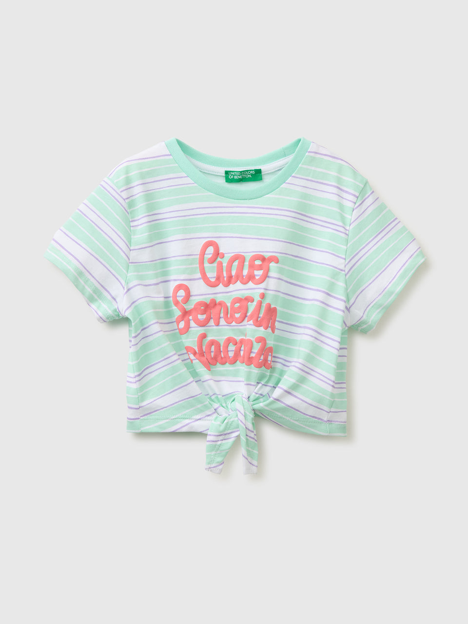 Striped T-shirt with puffy print - ucb_image_FS