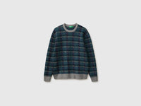 Camisola tartan em mistura de algodão e lã - ucb_image_FS