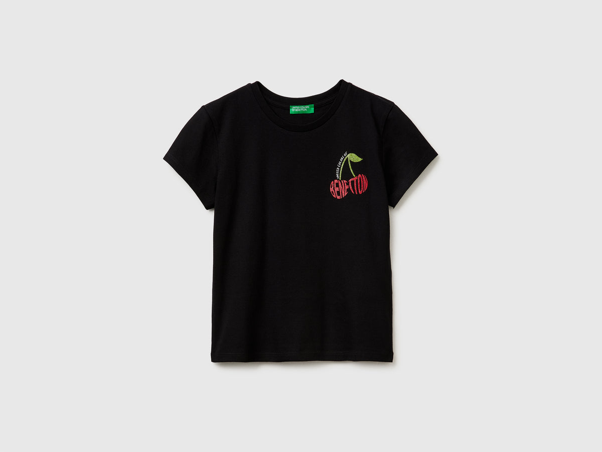 T-shirt with glitter print - ucb_image_FS