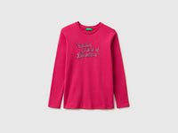 T-shirt with glittery logo in organic cotton - ucb_image_FS