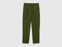 Straight chinos in pure linen - ucb_image_FS